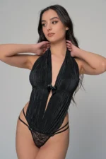 Body-String-με-Ύφασμα-Πλισέ-και-Δαντέλα-Μαύρο