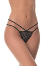 String-Tanga-Δαντέλα-Φίδι-Μαύρο