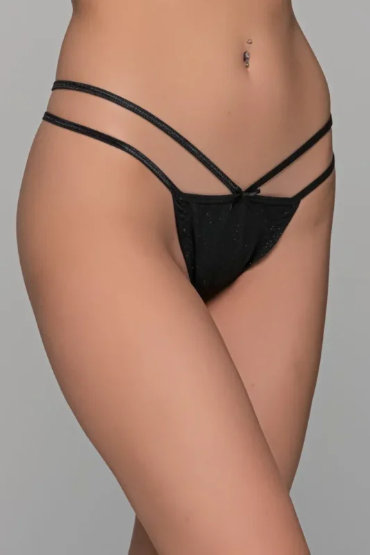 εσώρουχο μαύρο με κορδόνια