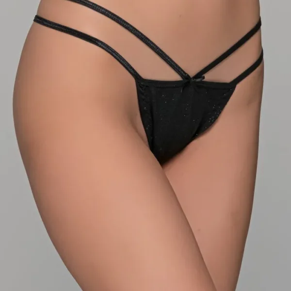 εσώρουχο μαύρο με κορδόνια